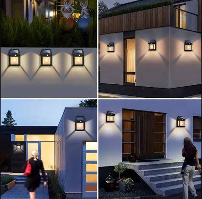 Solar Wall Lamp Outdoor, Set of 2 | Ventayo