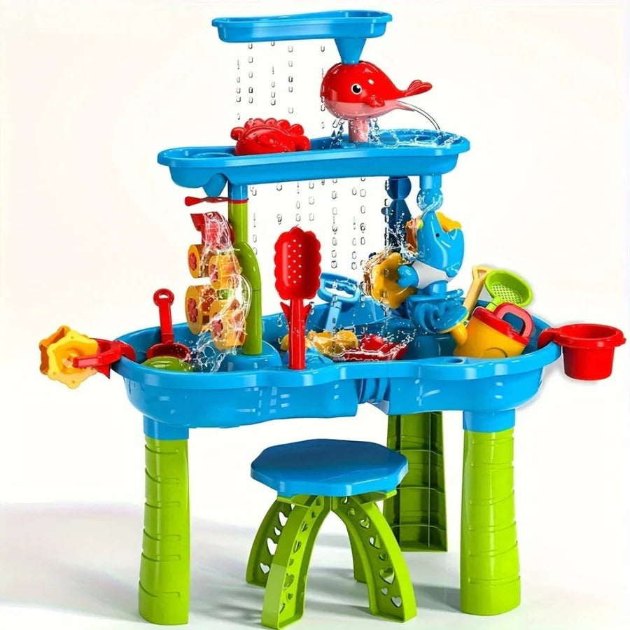 3 in 1 Outdoor Sand and Water Table for Kids | Ventayo