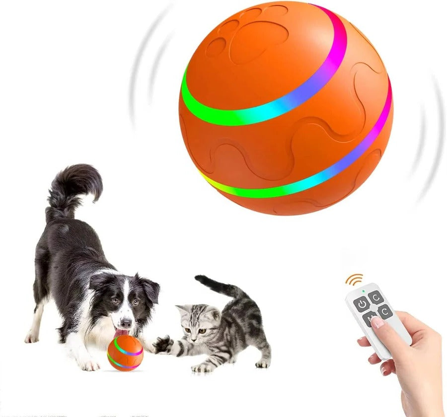 Dog and Cat Interactive Ball Toy – Self-Rolling Pet Toy for Indoor Fun