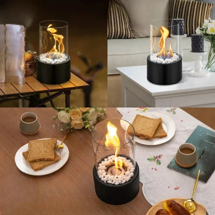 Chimenea de Mesa Portátil de Vidrio Mini | Ventayo