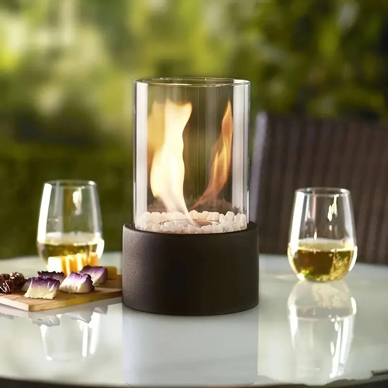 Chimenea de Mesa Portátil de Vidrio Mini | Ventayo