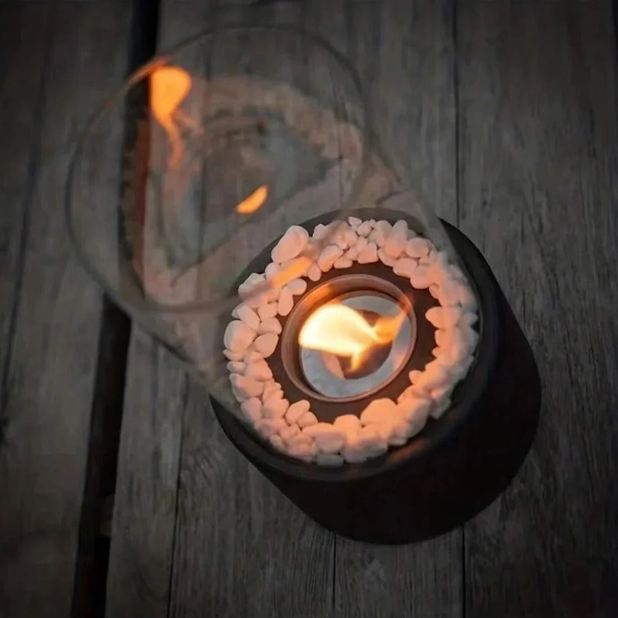 Chimenea de Mesa Portátil de Vidrio Mini | Ventayo