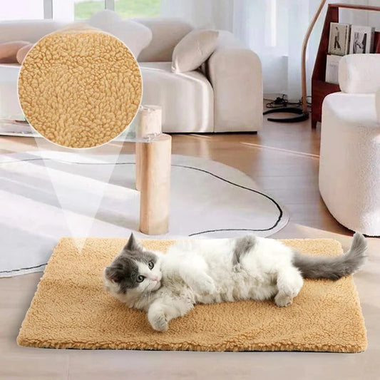 Non-Electric Heating Pad for Cats & Dogs – Washable Self-Warming Pet Mat