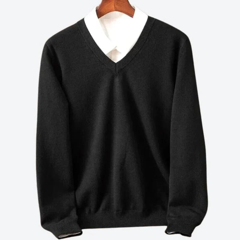 Suéter de Cachemira Suave para Hombre con Cuello Redondo | Ventayo