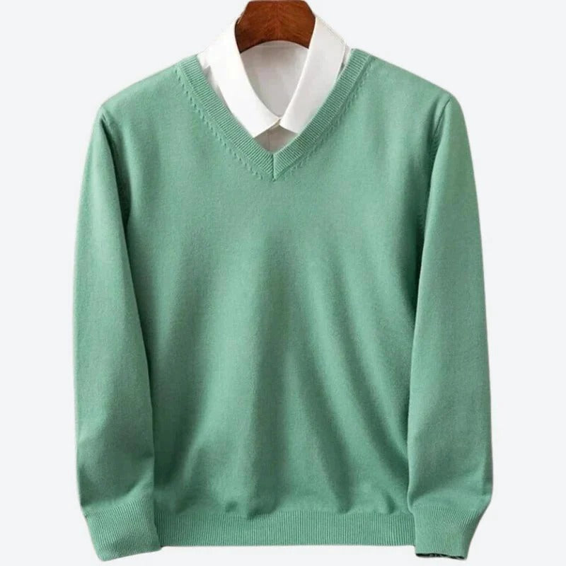 Suéter de Cachemira Suave para Hombre con Cuello Redondo | Ventayo