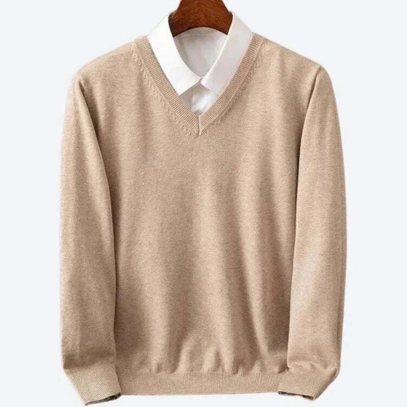 Suéter de Cachemira Suave para Hombre con Cuello Redondo | Ventayo