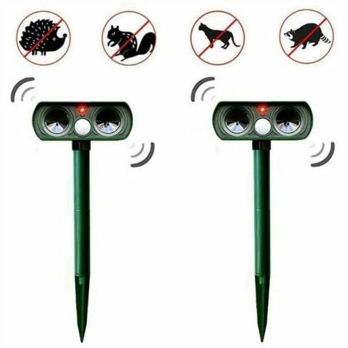 Infrared Motion Activated Solar Animal Repeller / Deterrent for Garden Protection