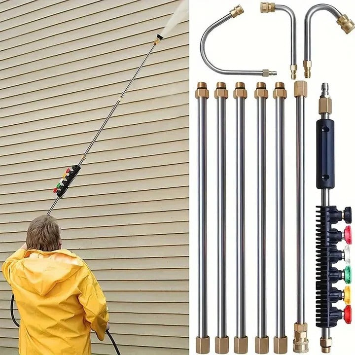 Kit de Varilla Telescópica para Hidrolavadora – Compatible con Sistemas de 4000 PSI | Ventayo