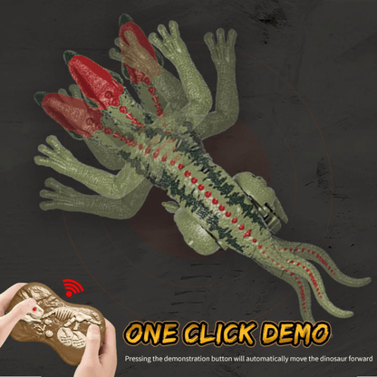 Remote Control Dinosaur Toy – Realistic RC Velociraptor T-Rex with Sounds, Lights & Movements