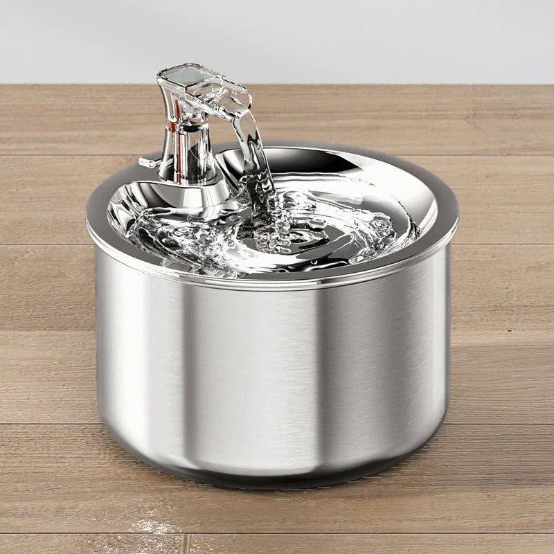 Stainless Steel Cat Water Fountain with Filter and Sensor | Ventayo