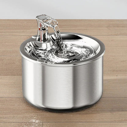 Stainless Steel Cat Water Fountain with Filter and Sensor | Ventayo