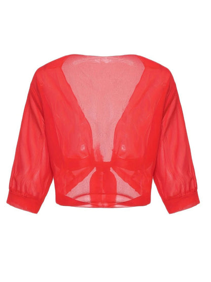 Open-Front Blouse For Spring