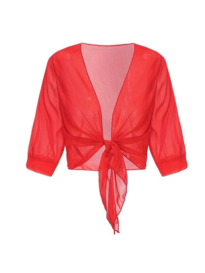 Open-Front Blouse For Spring