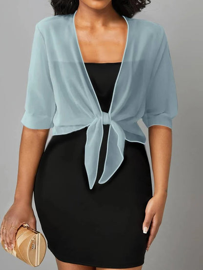 Open-Front Blouse For Spring