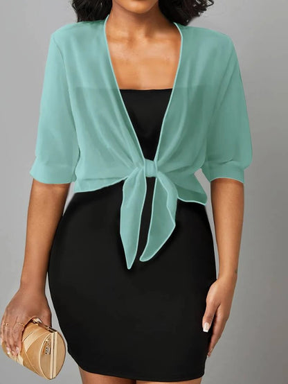 Open-Front Blouse For Spring