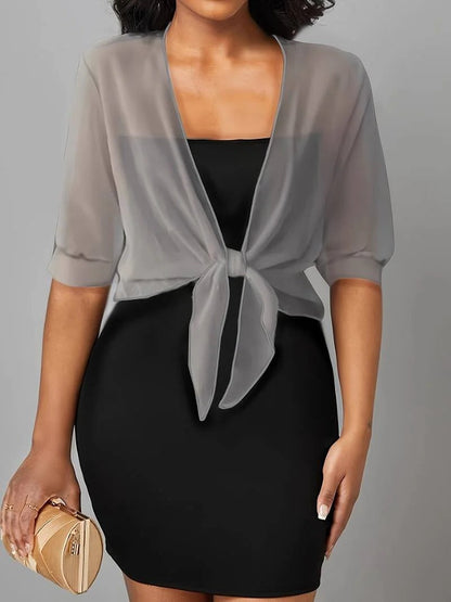 Open-Front Blouse For Spring
