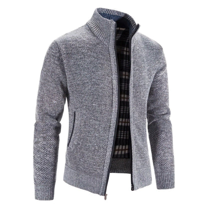 Zip-Up Cardigan For Men