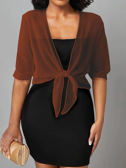 Open-Front Blouse For Spring