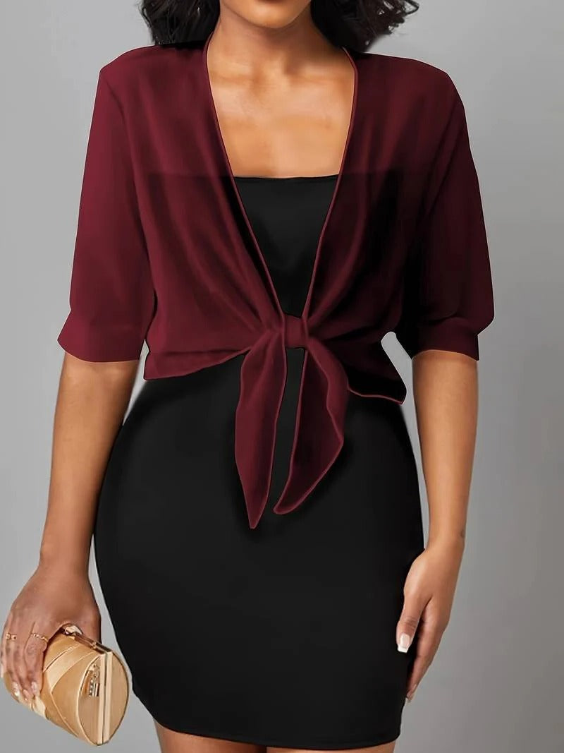 Open-Front Blouse For Spring