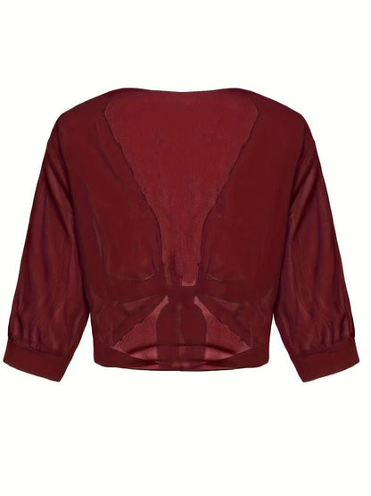 Open-Front Blouse For Spring