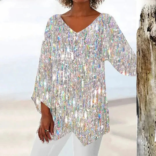 Women's V-neck top