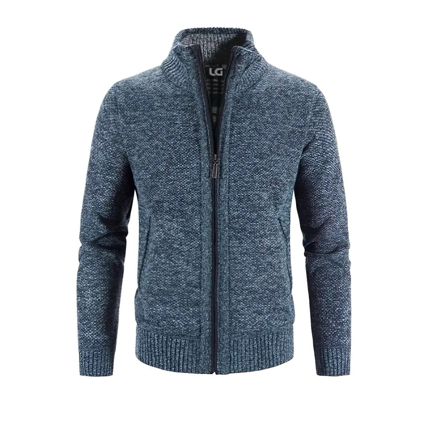 Zip-Up Cardigan For Men