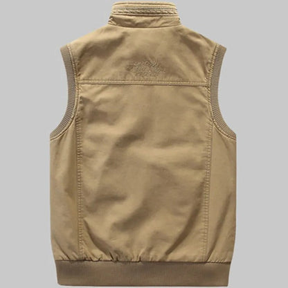 Men's Vintage Vest with Multiple Pockets