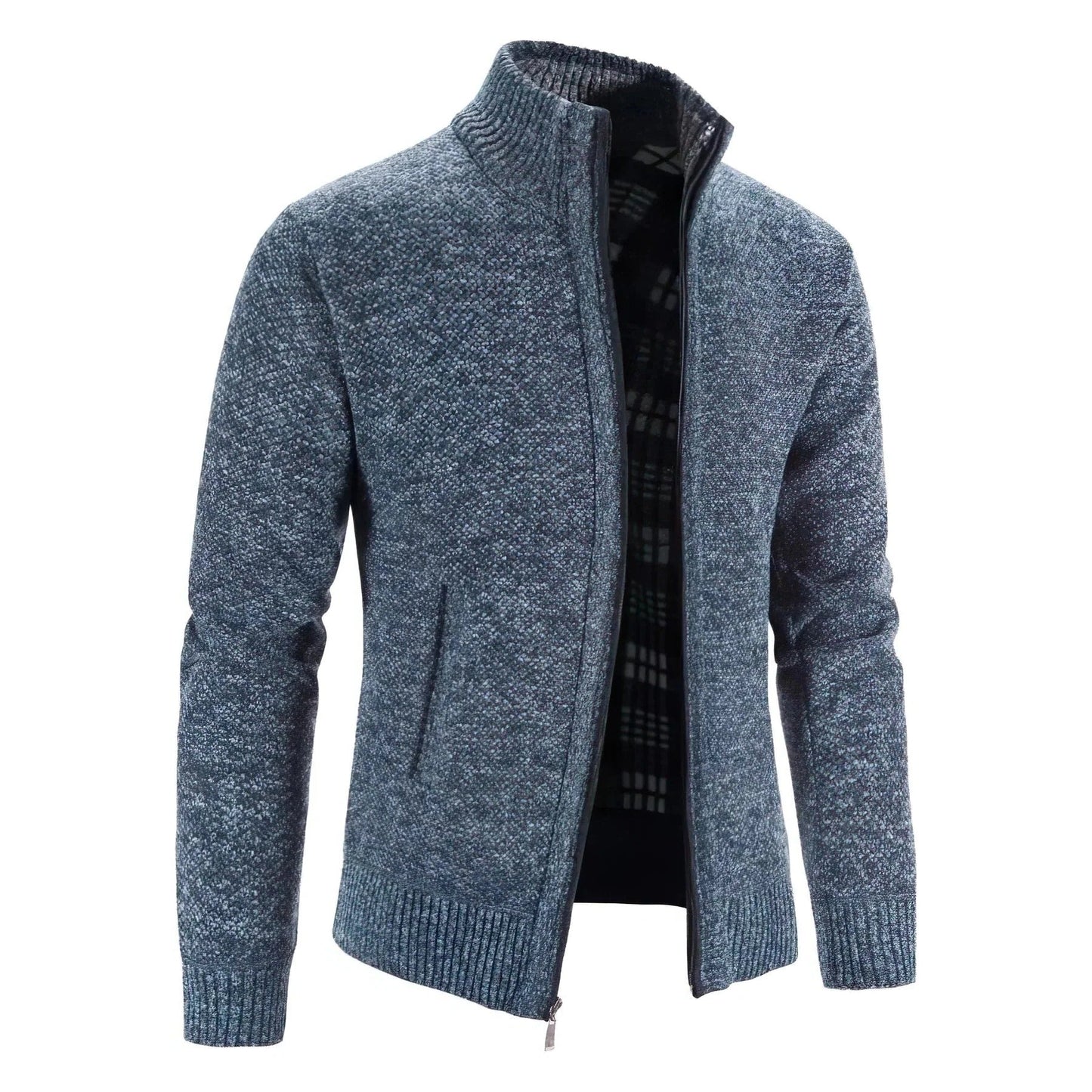 Zip-Up Cardigan For Men