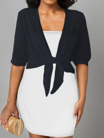 Open-Front Blouse For Spring