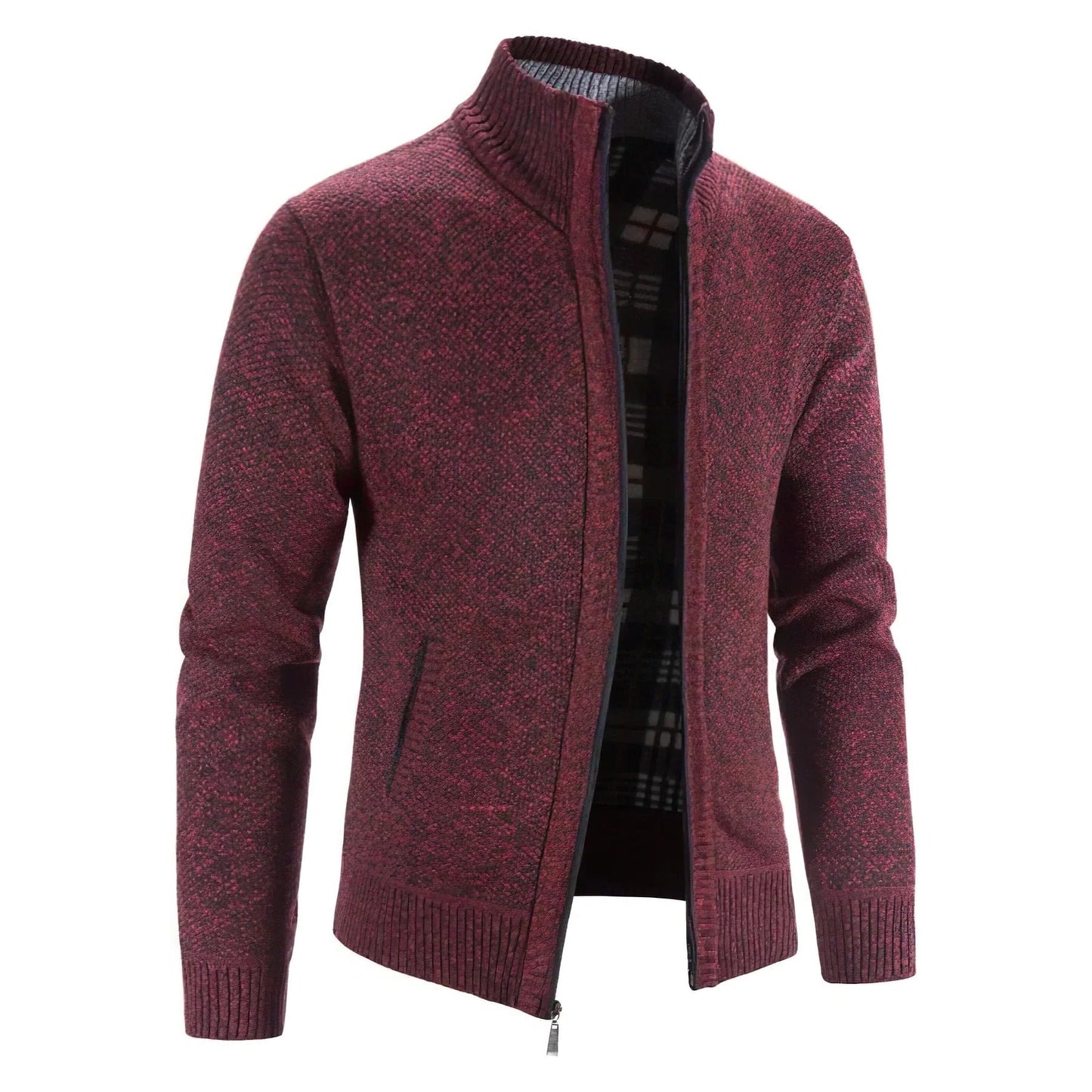Zip-Up Cardigan For Men