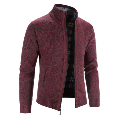 Zip-Up Cardigan For Men
