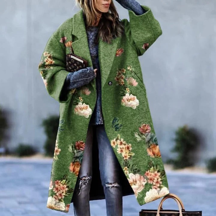 Printed Long Coat