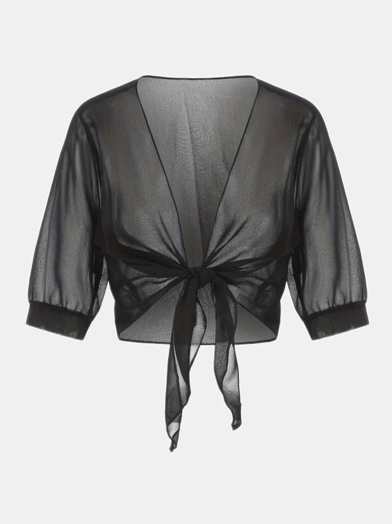 Open-Front Blouse For Spring