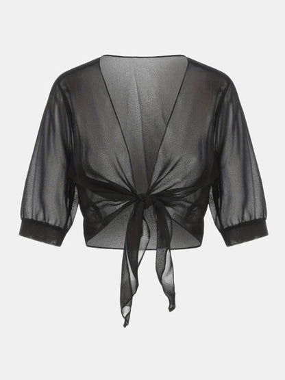 Open-Front Blouse For Spring