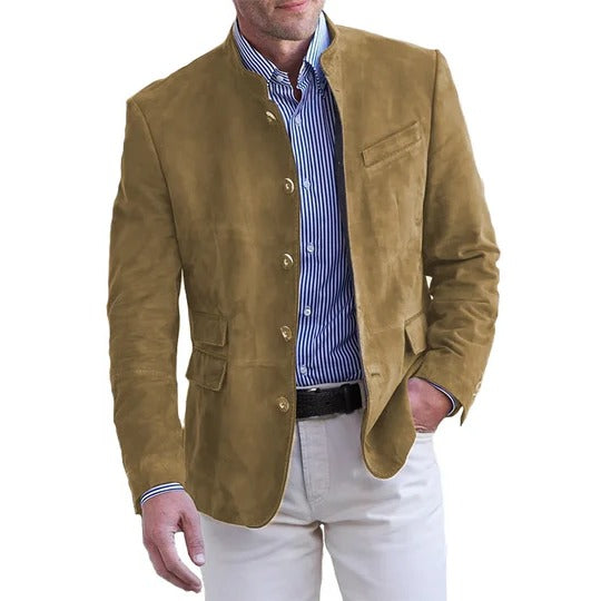 Classic button-down jacket for men