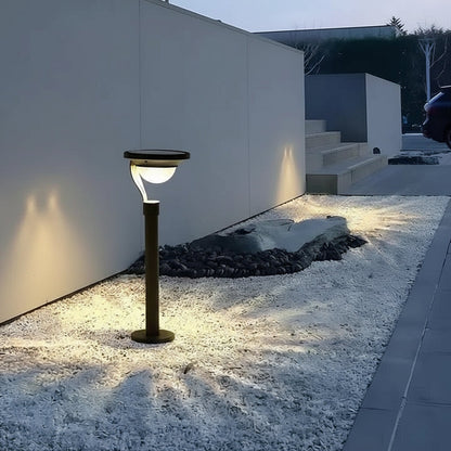 Modern Style Solar-Powered Outdoor LED Lamp with Motion Sensor for Pathway Yards