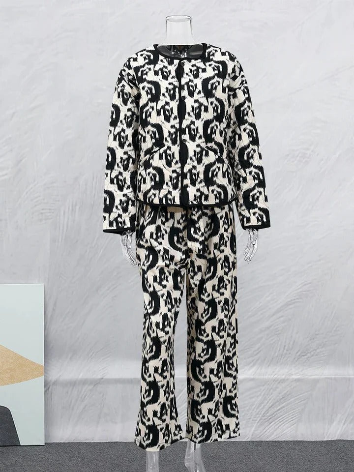 Vintage Floral Print Coat