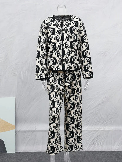 Vintage Floral Print Coat