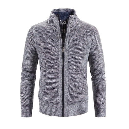 Zip-Up Cardigan For Men