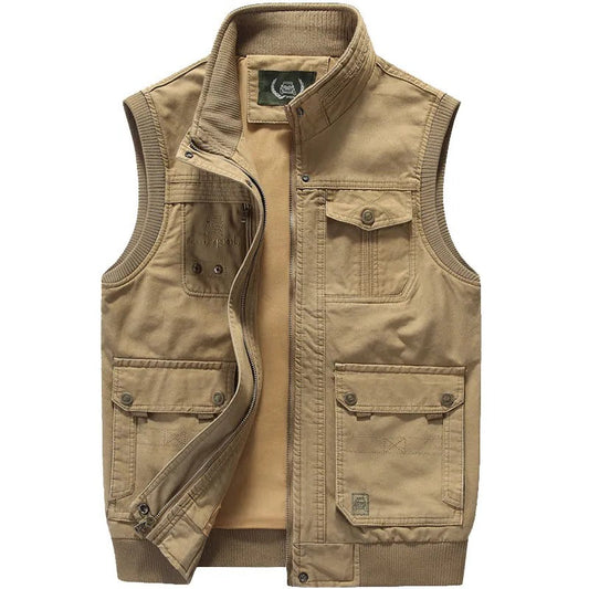 Men's Vintage Vest with Multiple Pockets