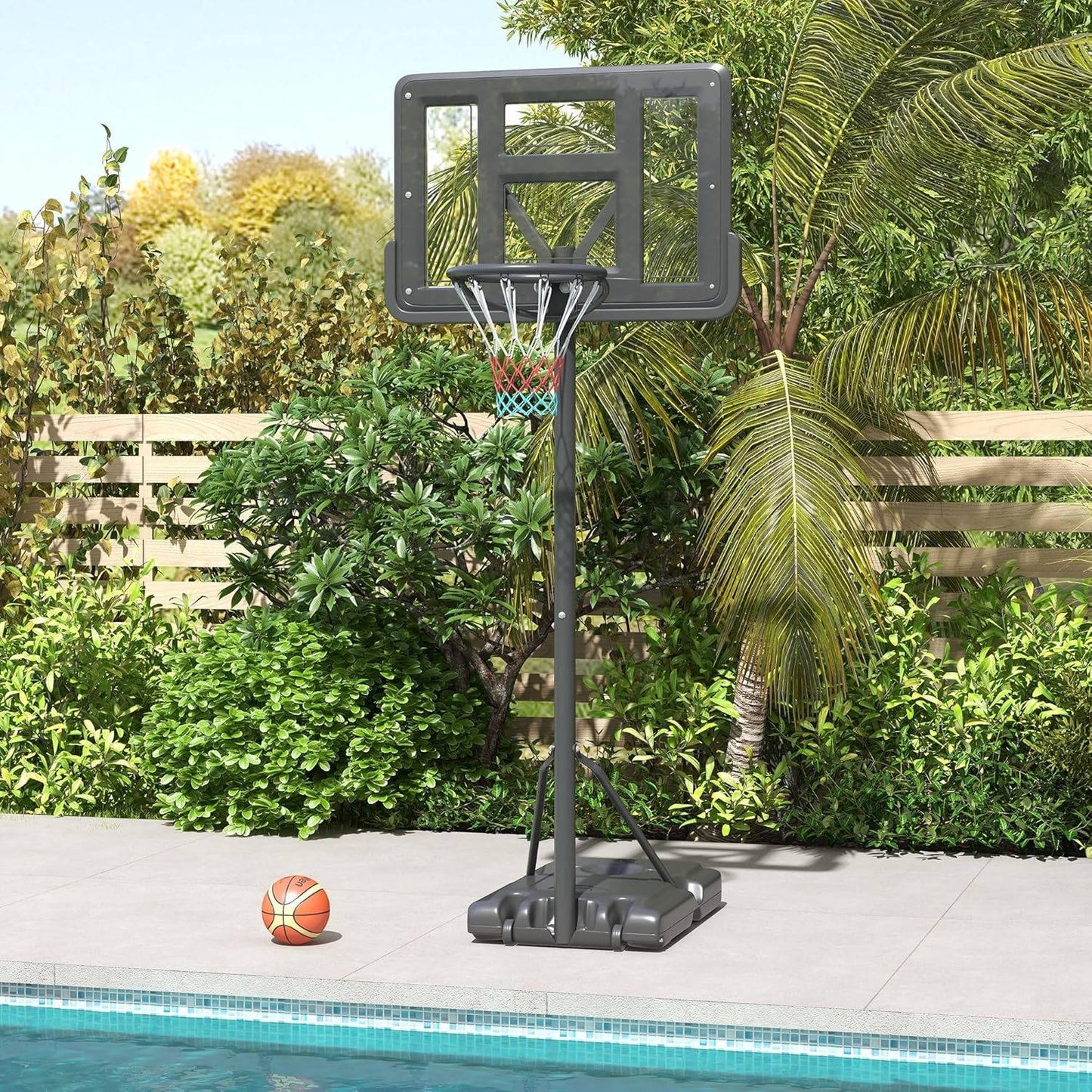 Aro de baloncesto portátil ajustable