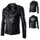 Men's Classic Leather Motorcycle Jacket