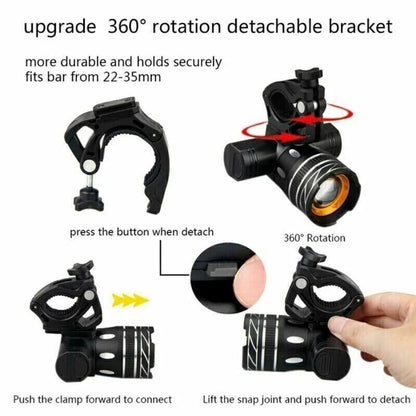 Brightest LED Bike Headlight – Powerful Front Bicycle Light for Night Cycling Safety