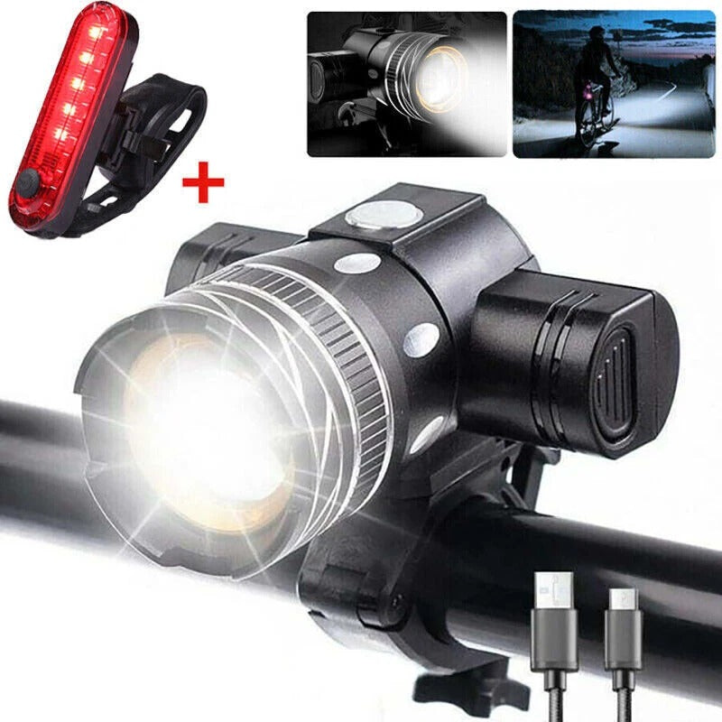 Brightest LED Bike Headlight – Powerful Front Bicycle Light for Night Cycling Safety