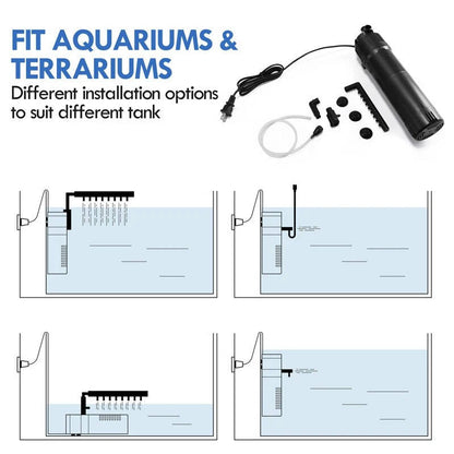 Aquarium onderwater waterpomp