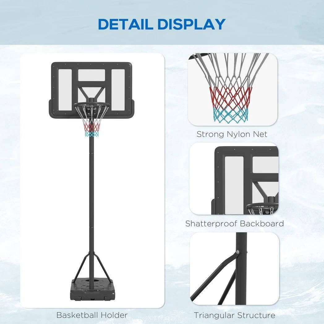 Aro de baloncesto portátil ajustable
