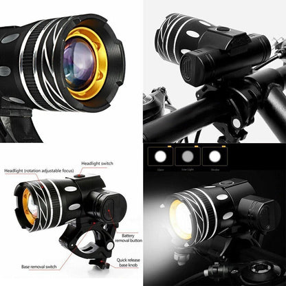 Brightest LED Bike Headlight – Powerful Front Bicycle Light for Night Cycling Safety