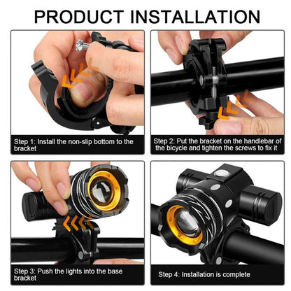 Brightest LED Bike Headlight – Powerful Front Bicycle Light for Night Cycling Safety