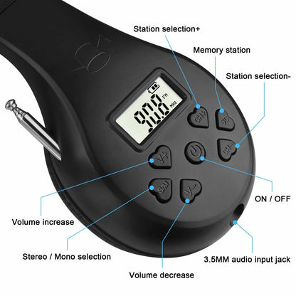 Headphones With FM Radio And Bluetooth