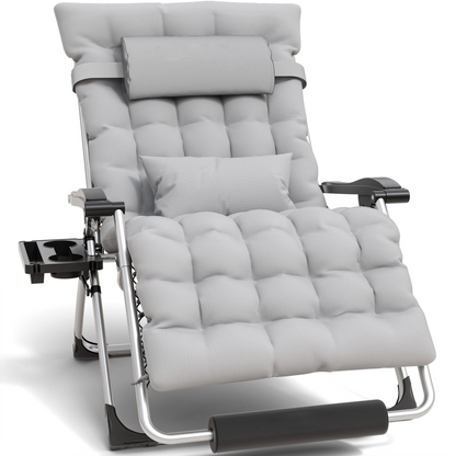 Outdoor Lounge Chair for Back Pain – Reclining Folding Chair, 500LB Support | Ventayo